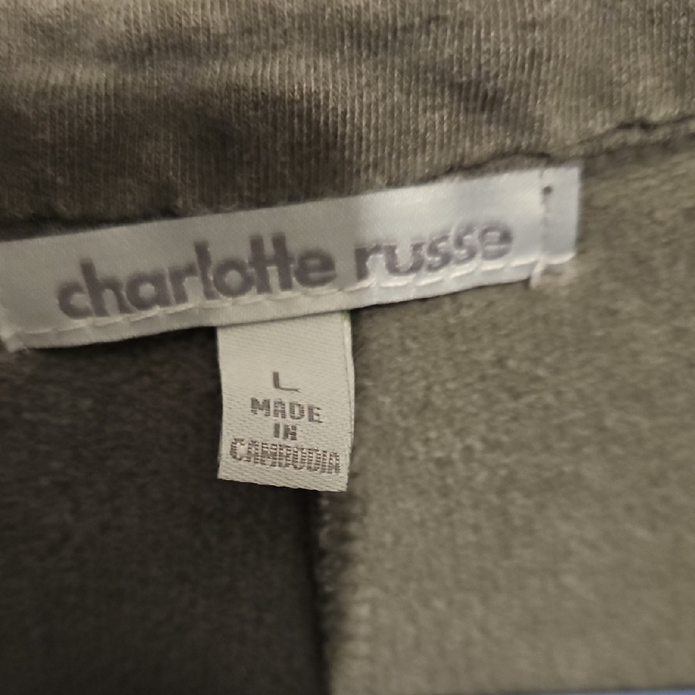 Charlotte Russe Gray Blazer with Notched Lapels and Open Front🔥 CLEARANCE - Picture 2 of 5